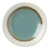Theezakjeshouder Roots - turquoise - ø10x1.5 cm