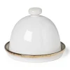 Toscane botervloot - wit - ø12x9 cm