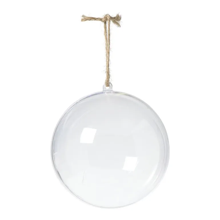 Transparante kerstbal - ø12 cm - set van 2