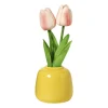 Tulpen in vaasje - diverse varianten - ø7x18 cm