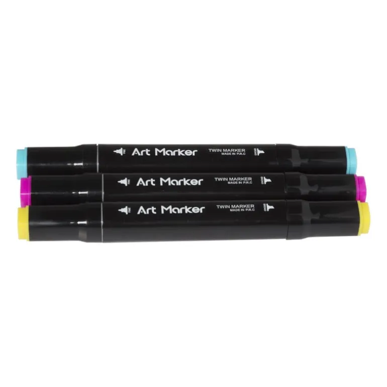 Twin markers - set van 24