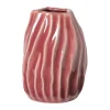Vaas gedraaid - rood - ø13.4x17 cm