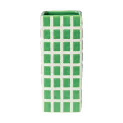 Vaas tegel groot - groen - 20x8x8 cm