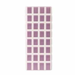 Vaas tegel groot - paars - 20x8x8 cm
