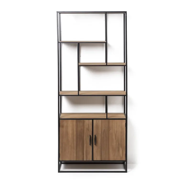 Vakkenkast Charlie met deuren - 170x73x33 cm