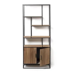 Vakkenkast Charlie met deuren - 170x73x33 cm
