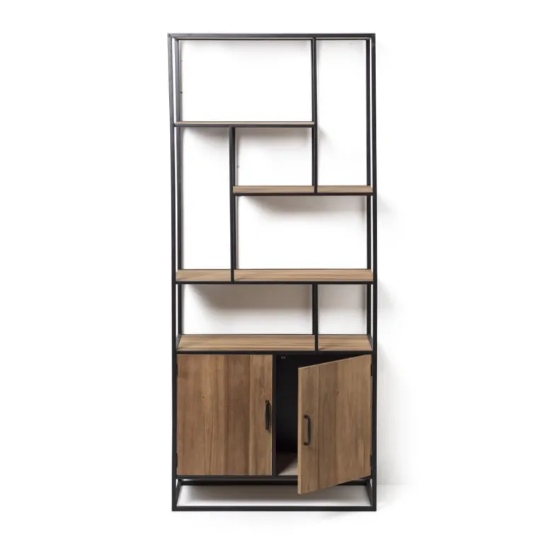 Vakkenkast Charlie met deuren - 170x73x33 cm