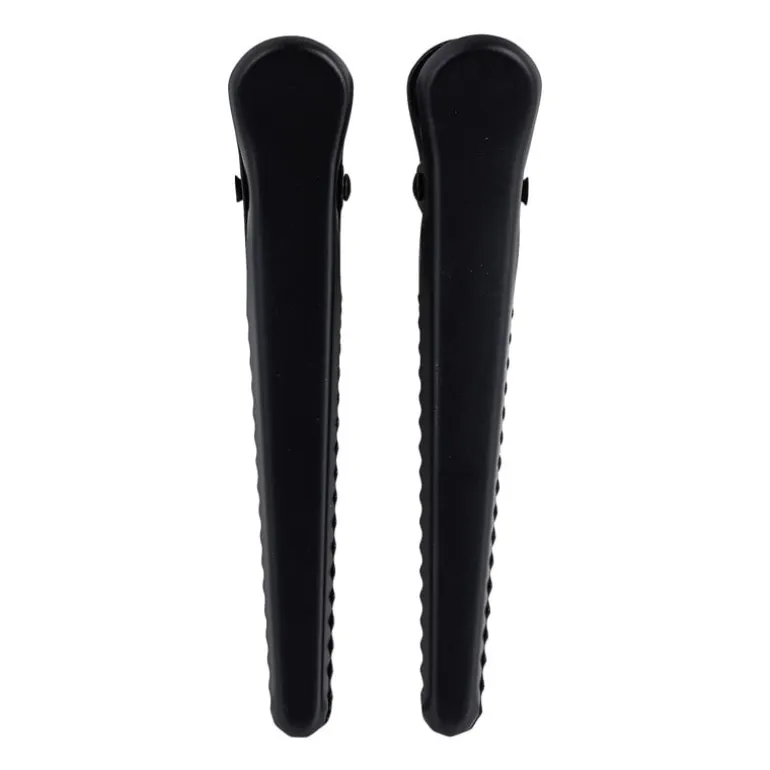 Vershoudclips zwart - 12 cm - set van 2