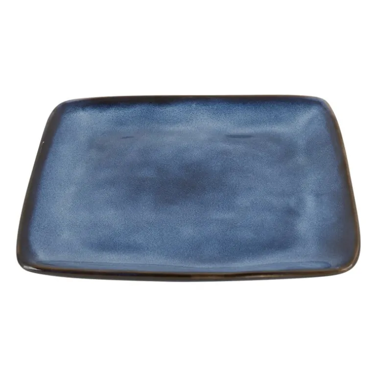 Vierkant bord Toscane - donkerblauw - 20x20 cm