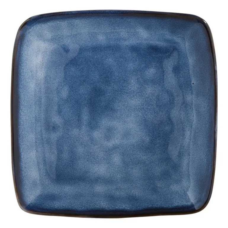 Vierkant bord Toscane - donkerblauw - 25x25 cm