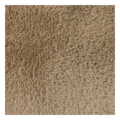 Vloerkleed fluffy - bruin - 60x90 cm