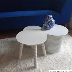 Vloerkleed fluffy - wit - 120x180 cm