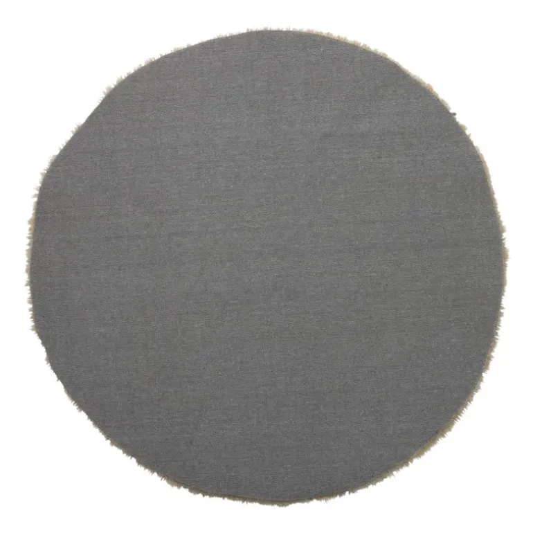 Vloerkleed fluffy rond - bruin - ø120 cm