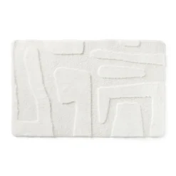 Vloerkleed native - wit - 60x90 cm