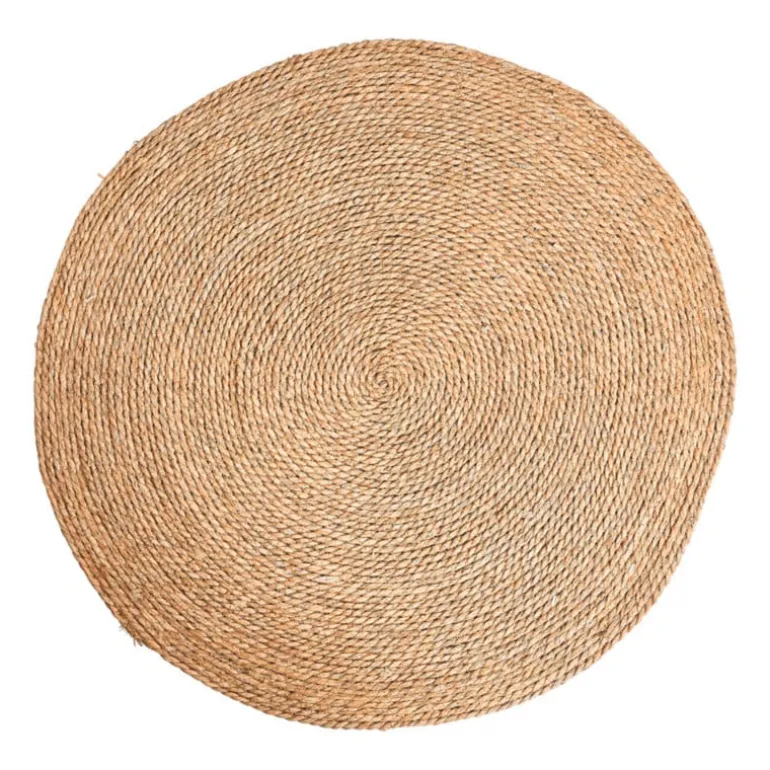 Vloerkleed riet - bruin - 87 cm