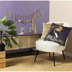 Vloerkleed riet - bruin - 87 cm