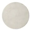 Vloerkleed wave - wit - ø120 cm
