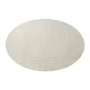 Vloerkleed wave ovaal - wit - 120x180 cm