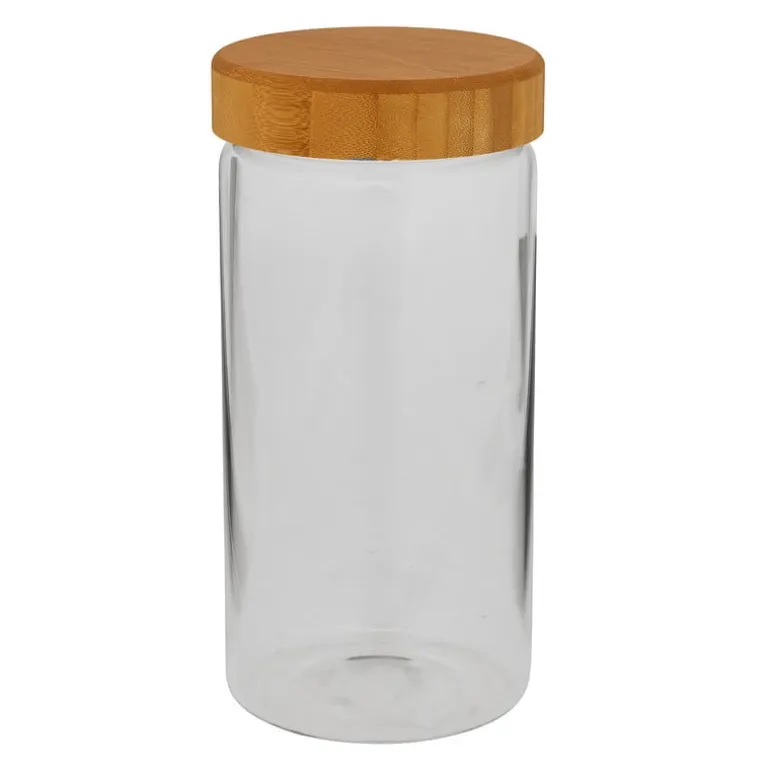Voorraadpot met bamboe deksel - 1.1 liter