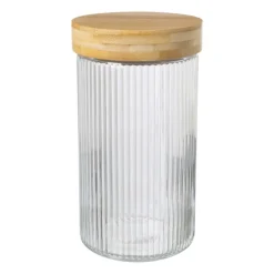 Voorraadpot met bamboe deksel - 1.5 liter