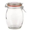 Voorraadpot met klemdeksel - rond - 1 liter