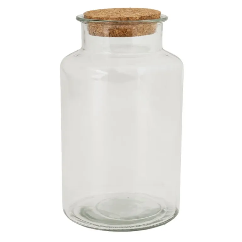 Voorraadpot met kurken deksel - 2.1 liter