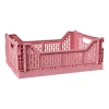 Vouwkrat groot - roze - 14.5x40x30 cm
