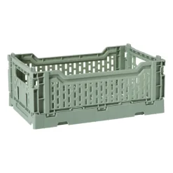 Vouwkrat klein - groen - 6x15x10 cm