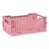 Vouwkrat klein - roze - 6x15x10 cm