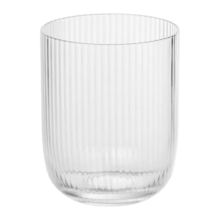 Waterglas ribbel - glas - 300 ml