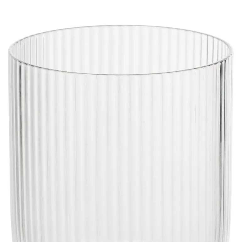 Waterglas ribbel - glas - 300 ml