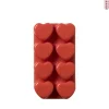 Wax hartjes set van 8 - diverse varianten