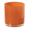 Waxinelichthouder - rood - ø10x10 cm
