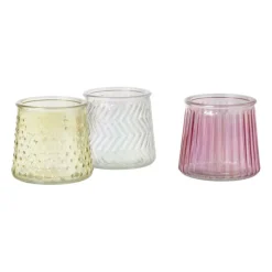 Waxinelichthouder helder - glas - ø8.3x7.3 cm