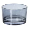 Waxinelichthouder smoked - zwart - ø5x3.2 cm