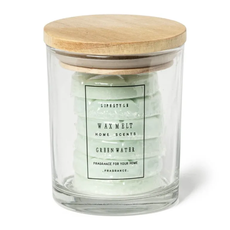 Waxmelts in pot - green water - set van 6