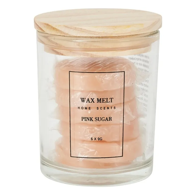 Waxmelts in pot - pink sugar - set van 6