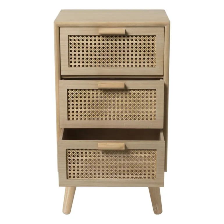 Webbing Java kast met 3 laden - 73x40x31 cm