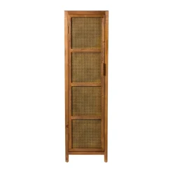 Webbing kast smal Bandung - bruin - 160.5x45x40.5 cm