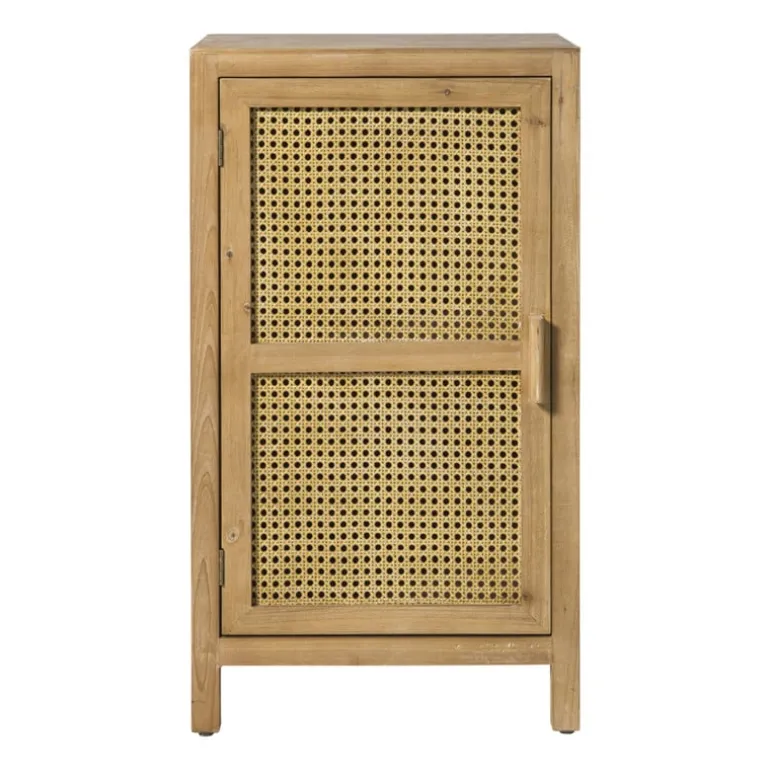 Webbing nachtkastje Bandung - naturel - 80.5x45x40.5 cm