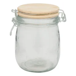 Weckpot met houten deksel - 750 ml