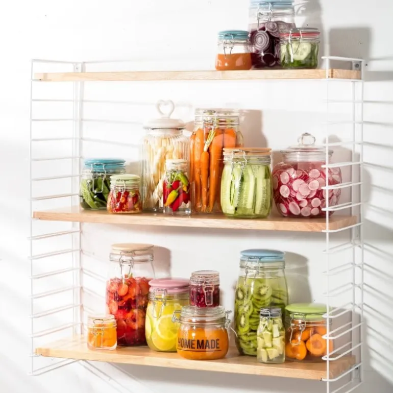 Weckpot met houten deksel - 1.5 liter