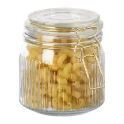Weckpot ribbel met gouden deksel - 500 ml