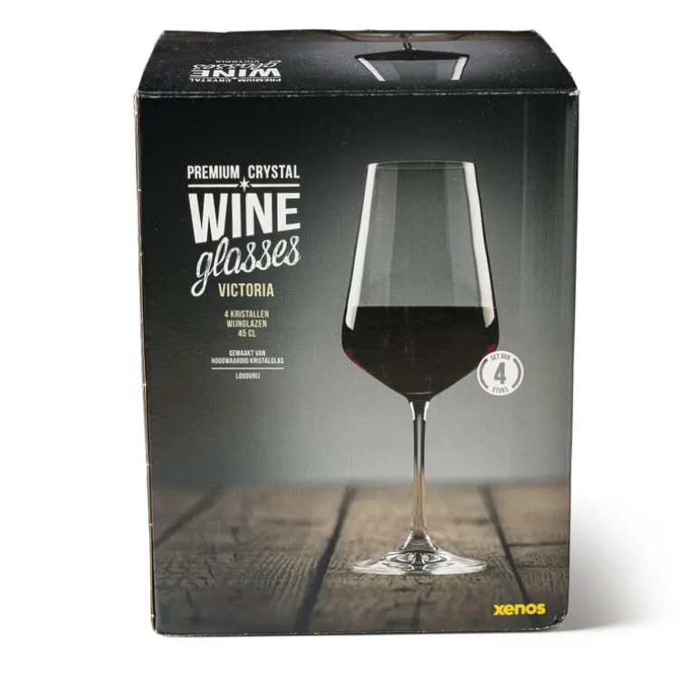 Wijnglas kristal - 450 ml - set van 4