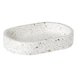 Zeepbakje Terrazzo - wit - 2x13x9 cm