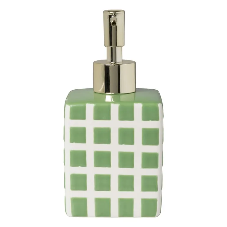 Zeeppompje blokjes - groen/wit - 15.8x7x7 cm