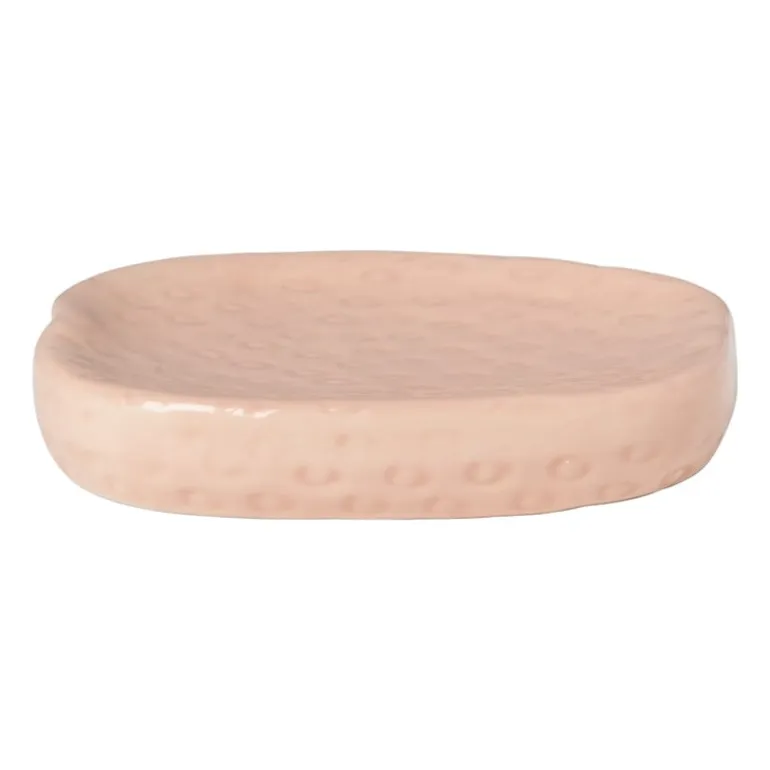 Zeepschaaltje aardbei - roze/groen - 2x11.5x9.8 cm