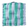 Zitkussen groen/blauw - 40x40x8 cm